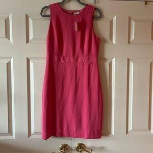 J. Crew Pink Knee length sheath dress